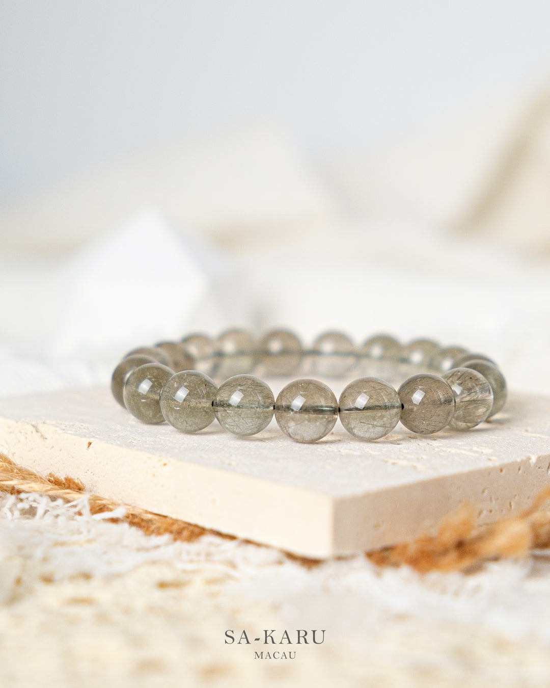 冰透体顺发绿发晶手链