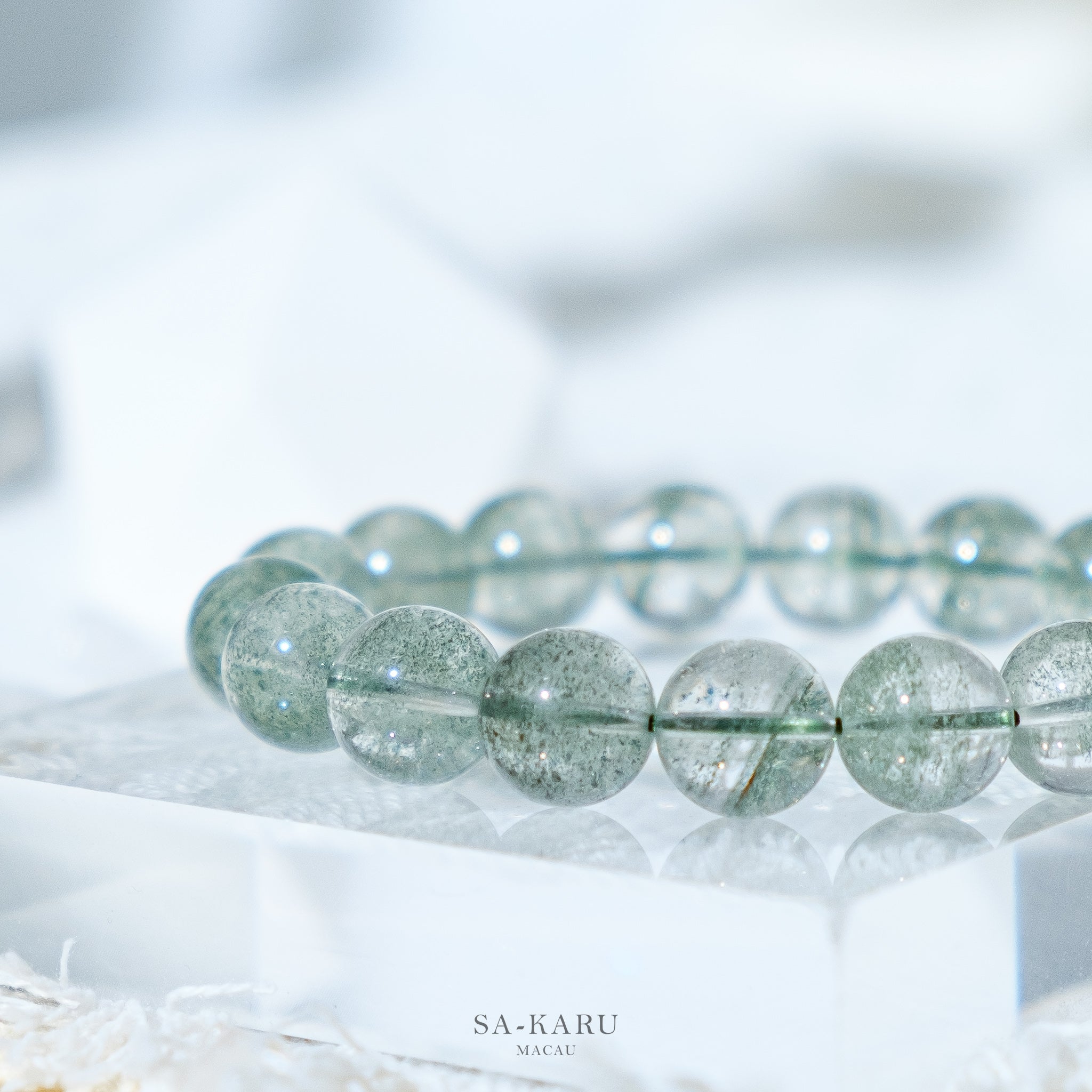 千层满天星绿幽灵手链｜SA-KARU MACAU 天然水晶专门店
